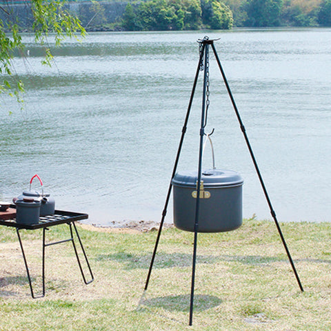 Outdoor Camping Hanging Cooking Pot Tripod